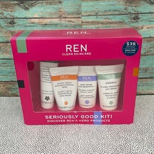 REN Clean Skincare BEST SELLERS Heroes Skin Kit NIB